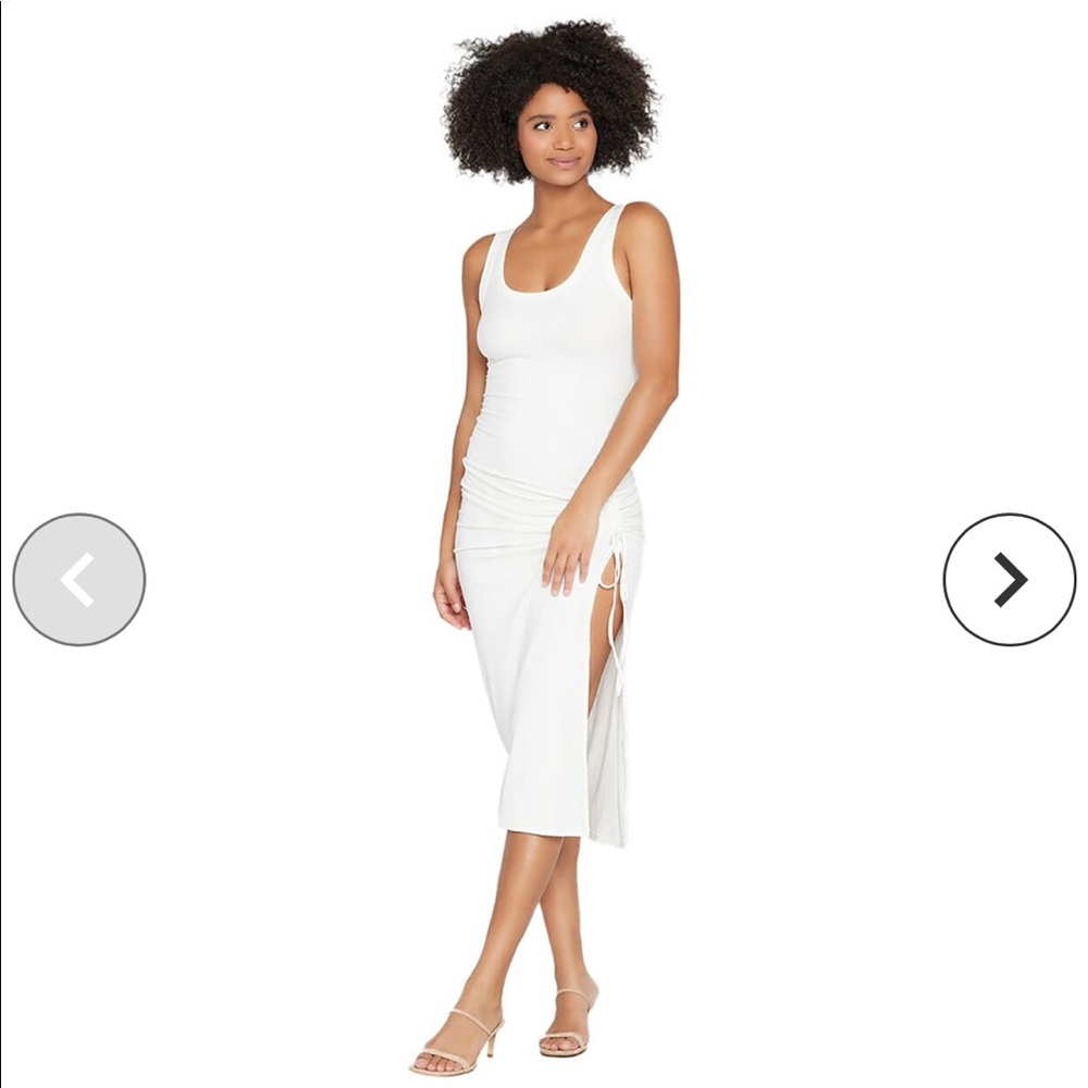 LSPACE Sandpiper Ruched Rib Cover up dress